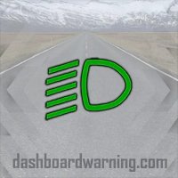 Chevrolet Spark low beam warning lights