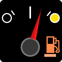 Forklift Fuel Warning Light