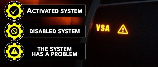 What Does Orange Triangle Sign Mean On Dashboard? Signs that your vehicles VSA isnt functioning properly