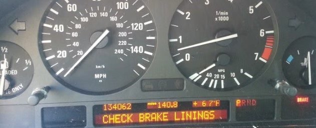What does brake lining light mean