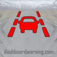 Cadillac CTS Lane Departure Warning Light RED