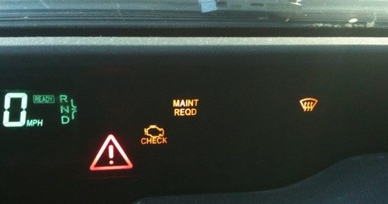 Toyota Prius Red Triangle Warning Light What does it mean when the Toyota Prius red triangle warning light comes on