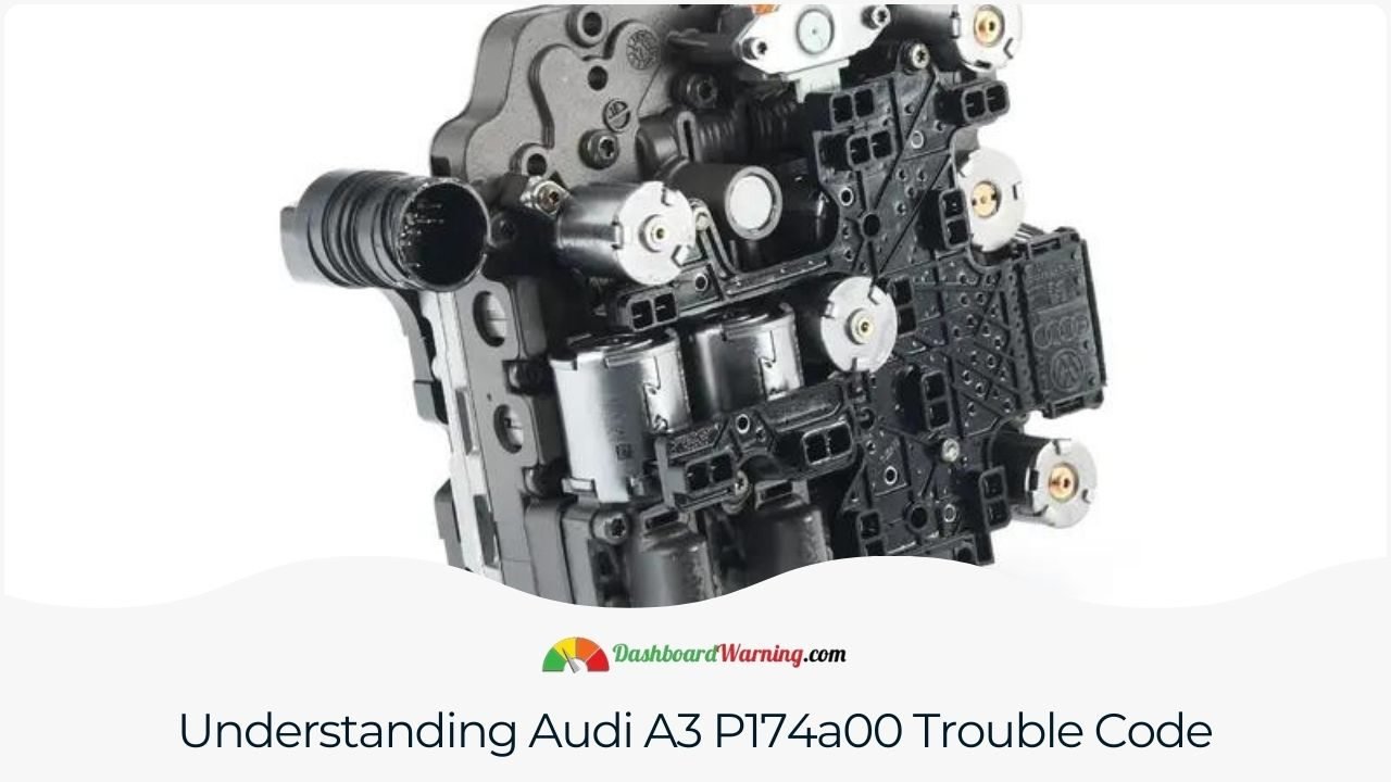 Audi A3 Trouble Code P174a00: Causes and Solutions A detailed explanation of what the P174a00 trouble code signifies in an Audi A3.
