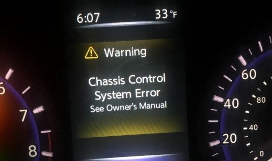 Chassis Control System Error Q50 Causes of Chassis Control System Error Q50