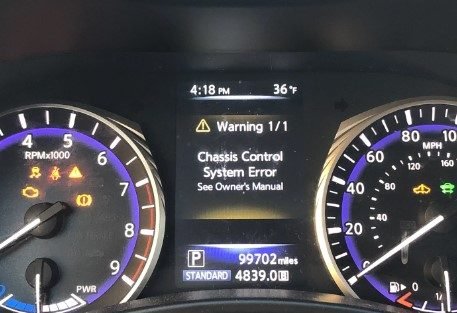 Chassis Control System Error Q50 How to Diagnose Chassis Control System Error Q50