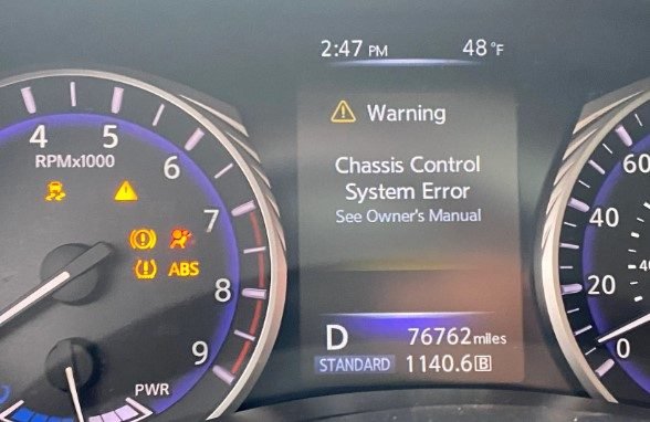 Chassis Control System Error Q50 What is a Chassis Control System Error Q50