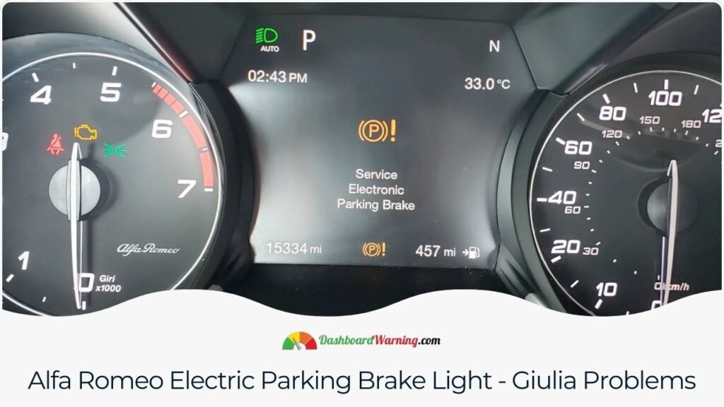 Alfa Romeo Electric Parking Brake Light - Giulia Problems