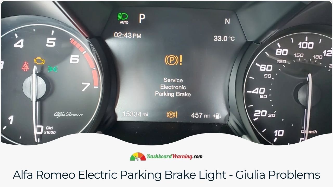Alfa Romeo Electric Parking Brake Light - Giulia Problems