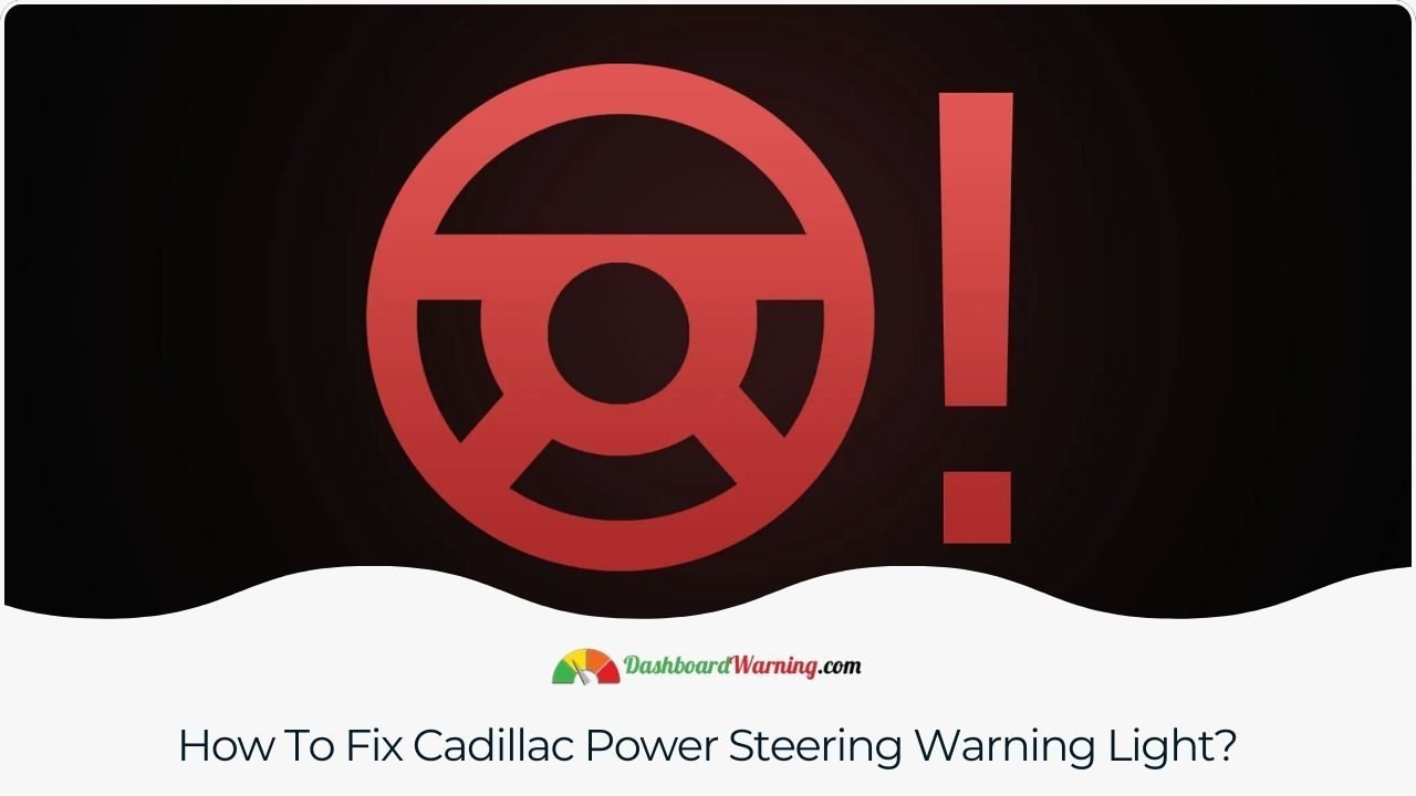 Cadillac Power Steering Warning Light - What Does It Mean? A guide on troubleshooting and resolving issues related to the power steering warning light in Cadillac vehicles.