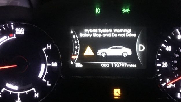 Kia Optima Hybrid System Warning Light KIA Optima Hybrid System May Be Experiencing Inverter Failure