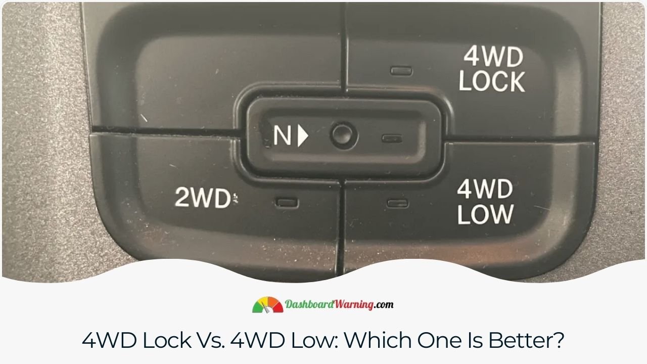 4WD Lock Vs. 4WD Low - What is the Difference Between Them? Discuss the suitability of 4WD Lock versus 4WD Low based on different driving conditions and vehicle requirements.