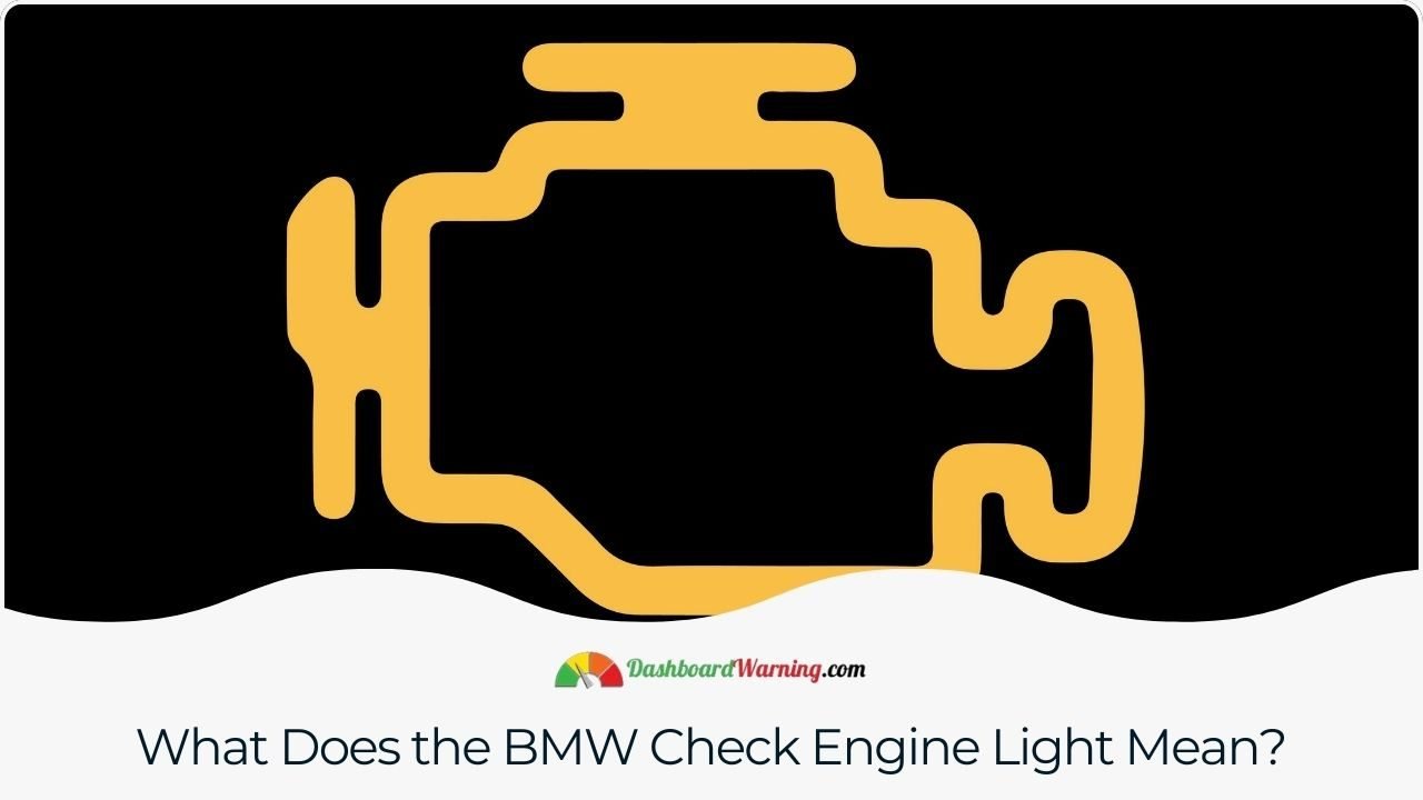 BMW Check Engine Light: How To Reset and Repair Cost An explanation of the possible reasons behind the illumination of the check engine light in a BMW.