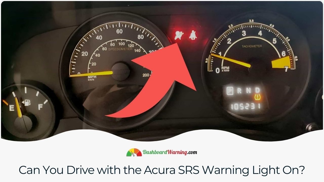 Acura SRS Warning Light - Supplemental Restraint System Implications of driving an Acura with the SRS light on.