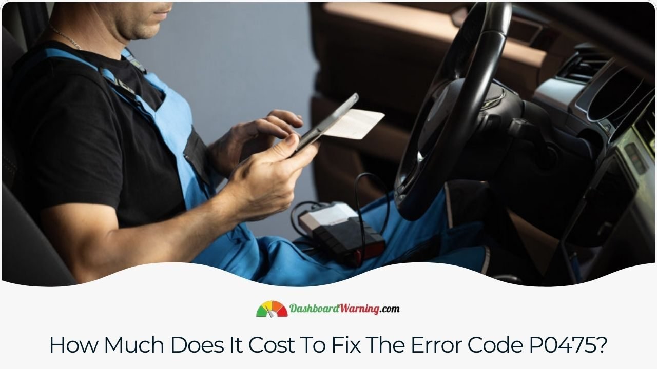 An estimate of the expenses in resolving the P0475 error code in the 7.3 Powerstroke engine.