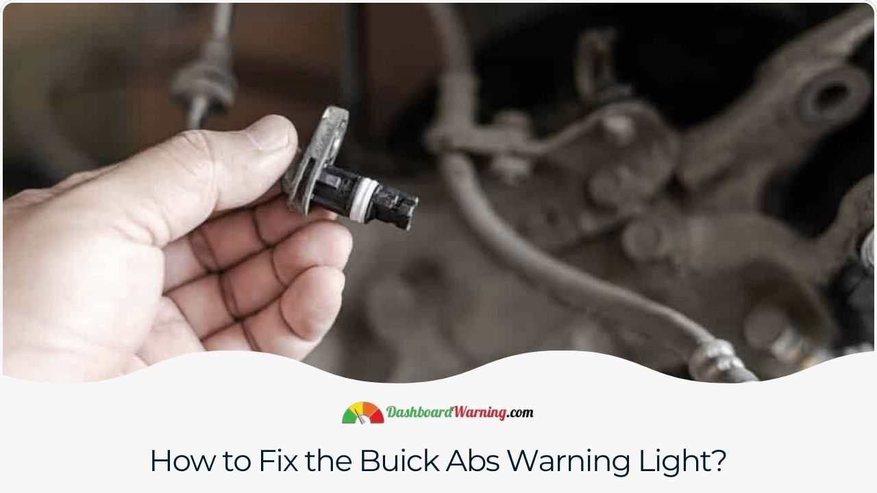 A guide on troubleshooting and resolving issues related to the ABS warning light in Buick vehicles.