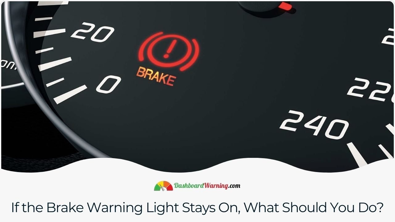 Buick Brake Warning Light - What Does It Mean? Recommended actions to take if the Buick's brake warning light remains illuminated, such as checking brake fluid levels or seeking professional service.