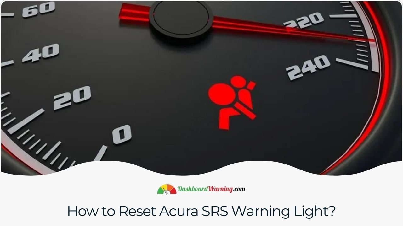 Acura SRS Warning Light - Supplemental Restraint System Steps to reset the SRS warning light in an Acura vehicle.