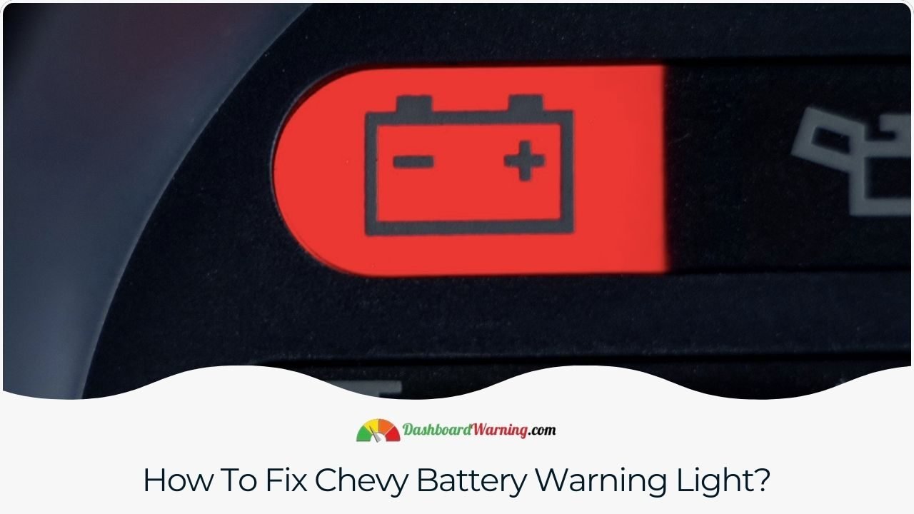 Chevy Battery Warning Light On: How to Turn Off? Guidance on troubleshooting and resolving issues related to the battery warning light in a Chevy.