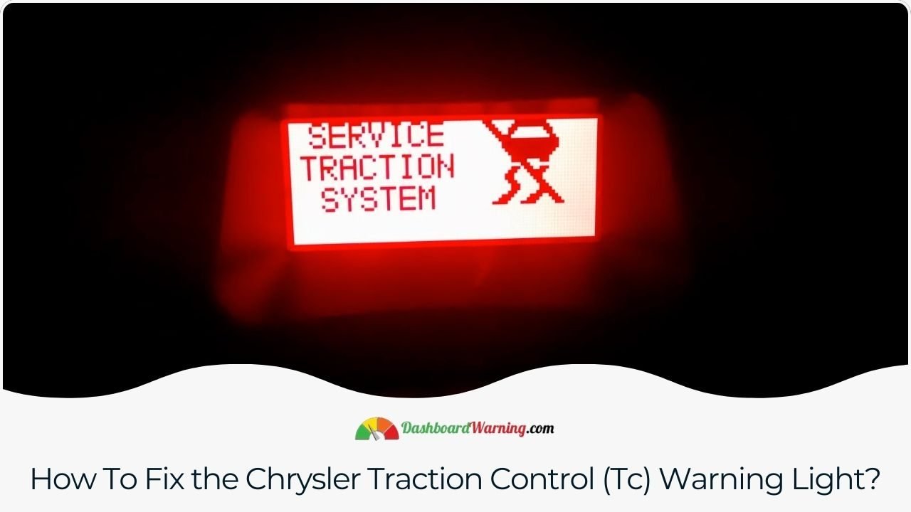 Chrysler Traction Control (Tc) Warning Light - How to fix it A guide on diagnosing and resolving issues related to Chrysler cars' traction control warning light.