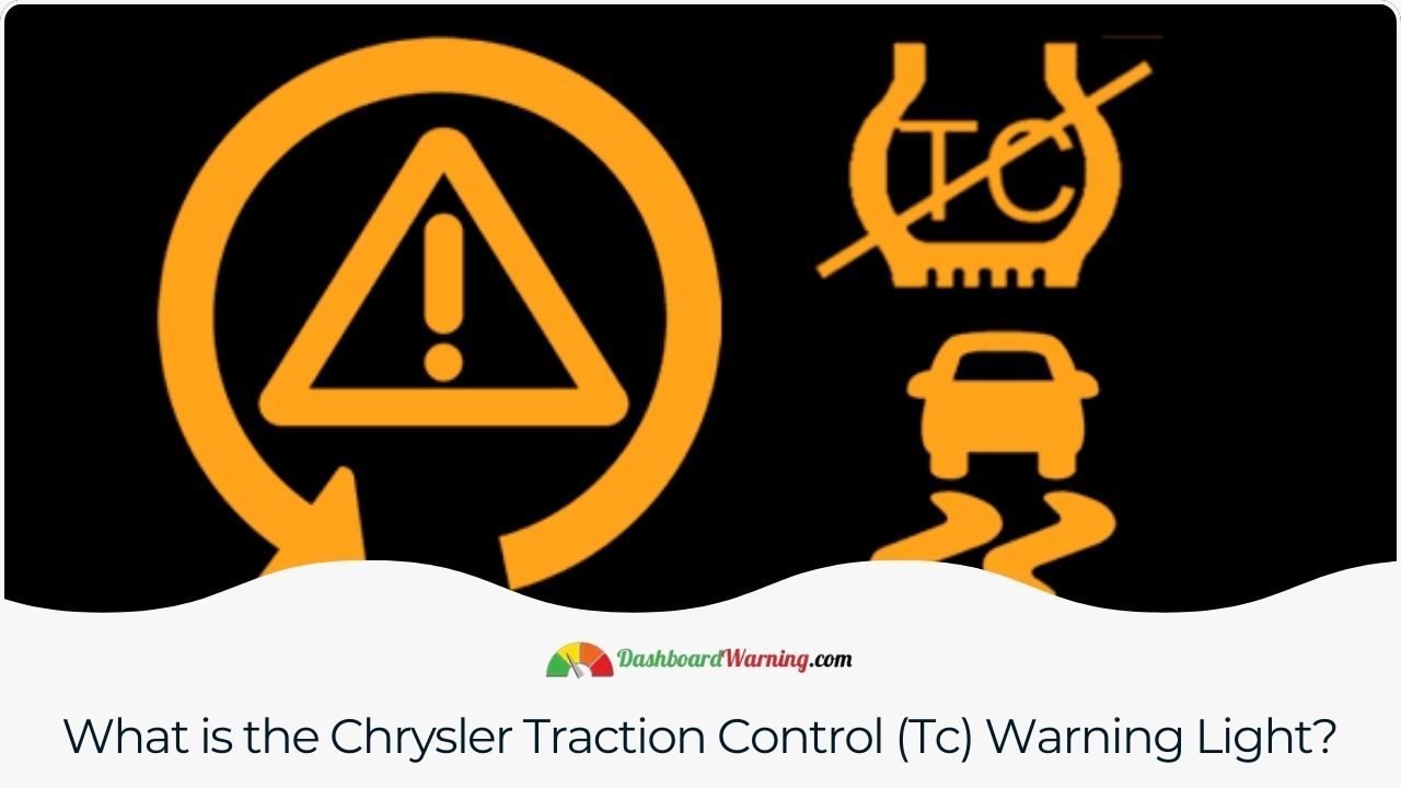 Chrysler Traction Control (Tc) Warning Light - How to fix it An explanation of the traction control warning light in Chrysler vehicles indicates issues with the traction control system.