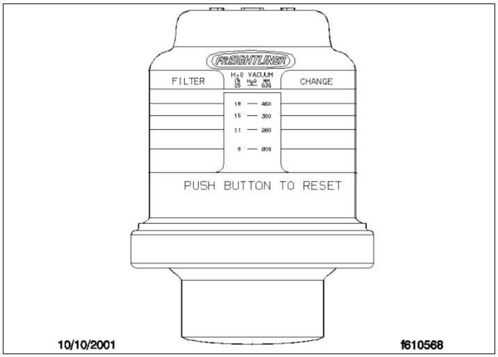 Figure 6.12, Air Intake Restriction Message
