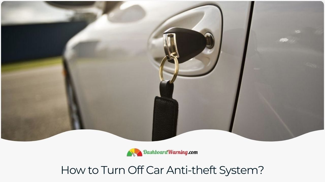 Lock Symbol On Car Dashboard - What Does It Mean? A guide on the steps to deactivate a car's anti-theft system, typically involving the use of a key, fob, or specific procedure.