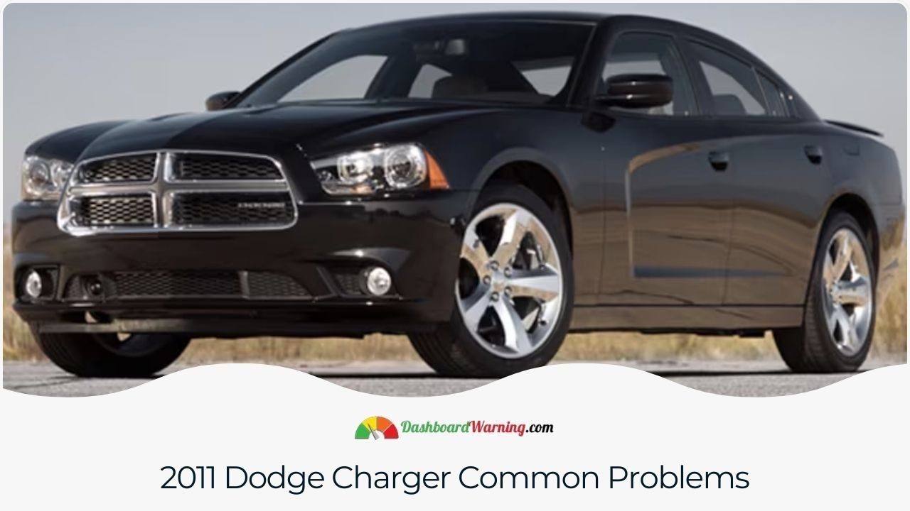 Dodge Charger Years To Avoid - 6 Worst Years Overview of prevalent problems in the 2011 Dodge Charger, highlighting areas like electrical systems and engine reliability.