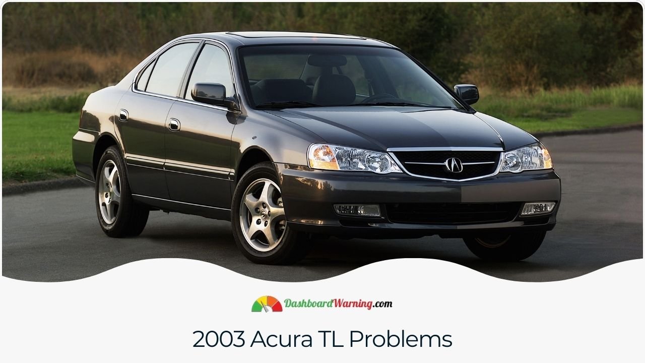 Acura TL Years to Avoid and Why? 5 Worst Years An overview of common issues reported in the 2003 Acura TL.