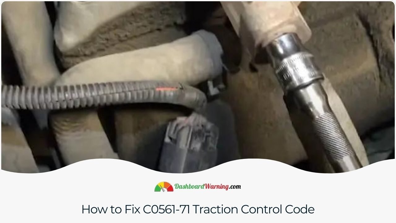 DTC C0561-71 Traction Control Code on GMC and Chevy Steps and methods to resolve the C0561-71 traction control code issue.