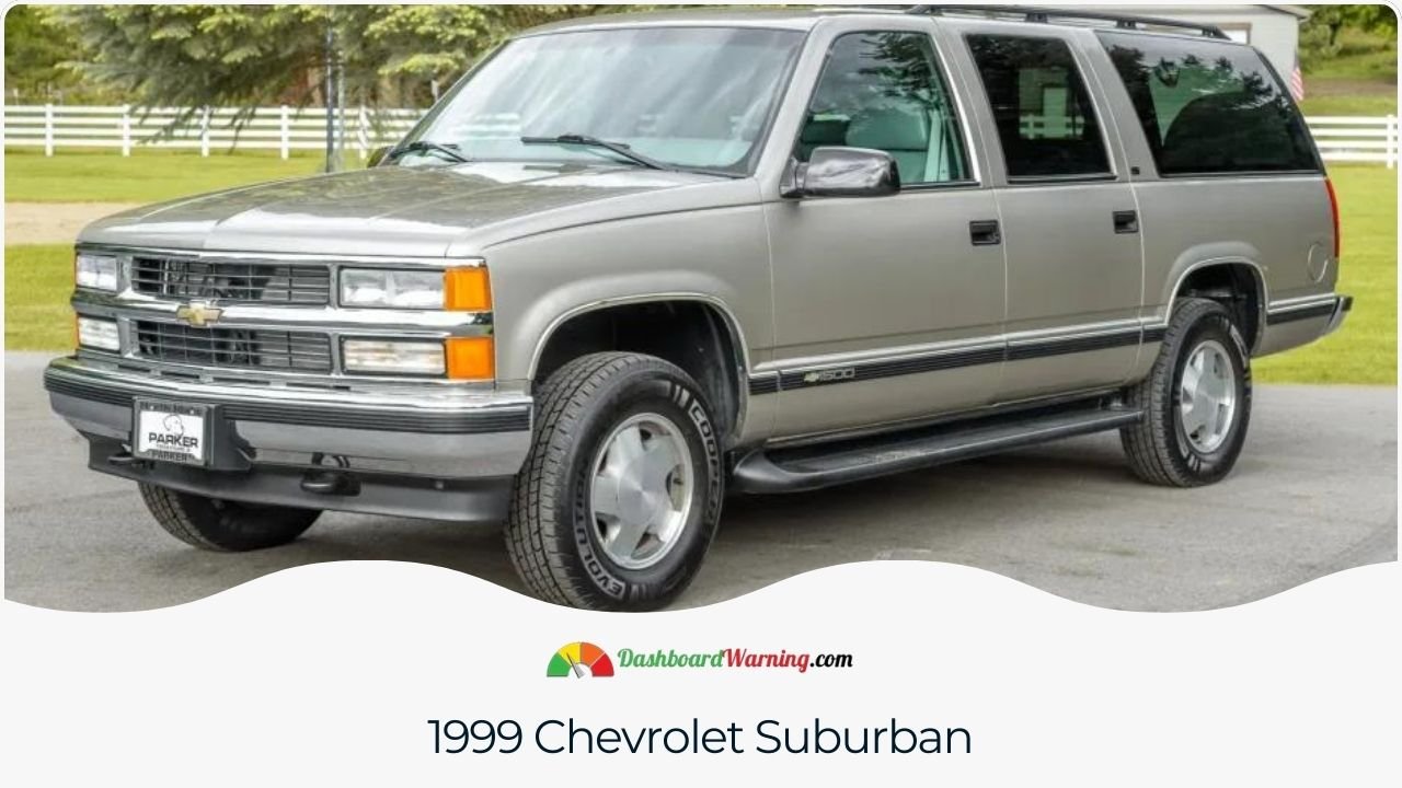 Chevrolet Suburban Years To Avoid and Why Overview of common issues and reasons to avoid the 1999 Chevrolet Suburban model.