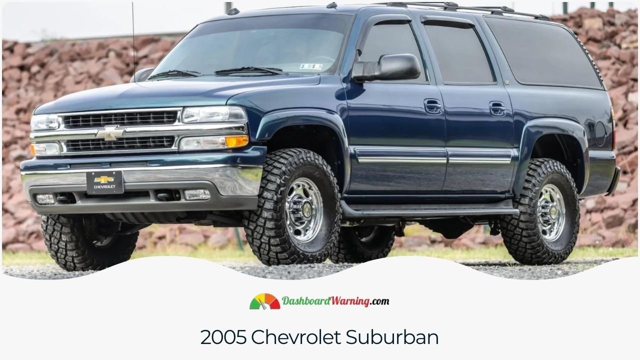 Chevrolet Suburban Years To Avoid and Why Reasons why the 2005 Chevrolet Suburban model is less desirable due to common problems.
