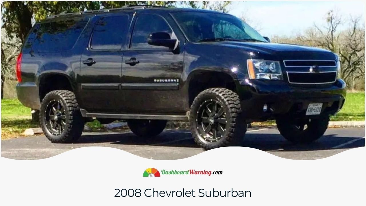 Chevrolet Suburban Years To Avoid and Why Description of problems and malfunctions common in the 2008 Chevrolet Suburban.