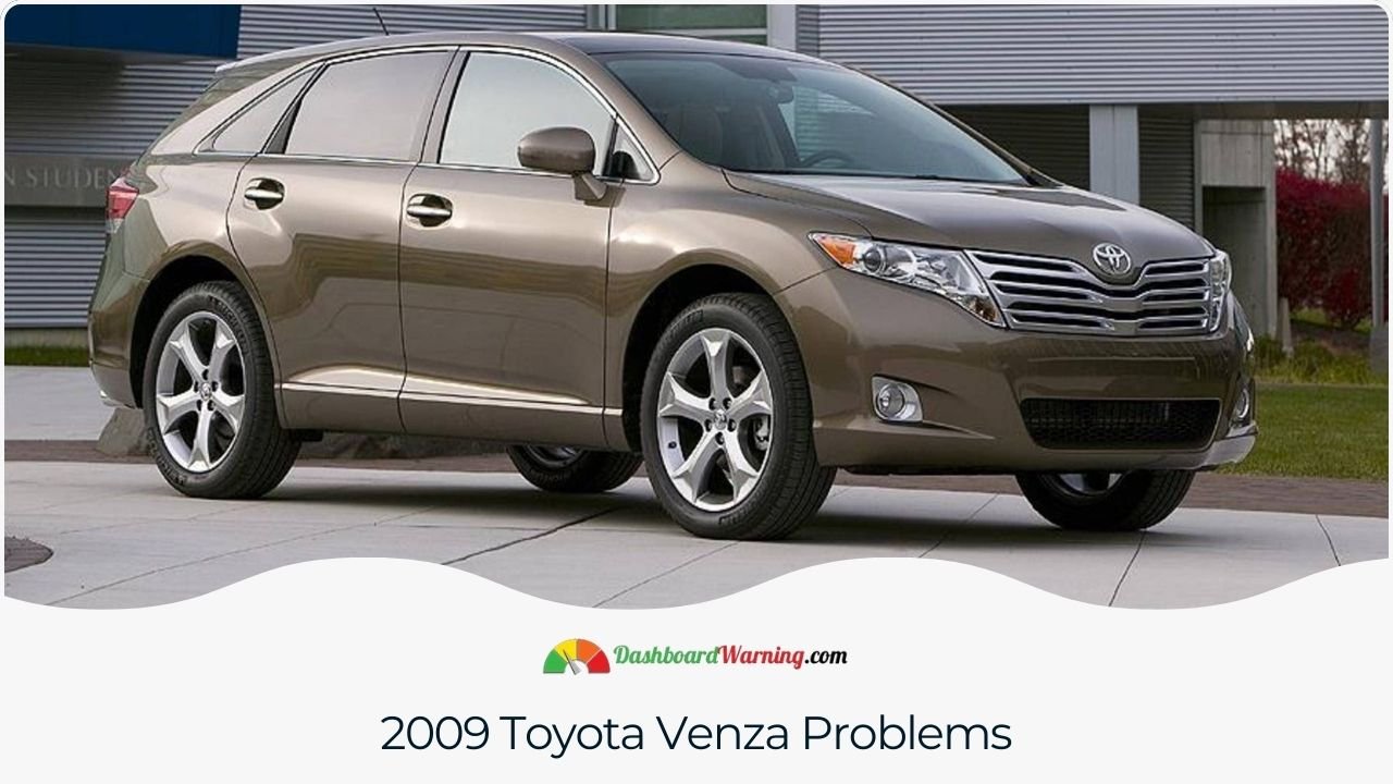 Toyota Venza Years to Avoid: Things to Know Before Buying Overview of common issues reported by owners and reviewers of the 2009 Toyota Venza.