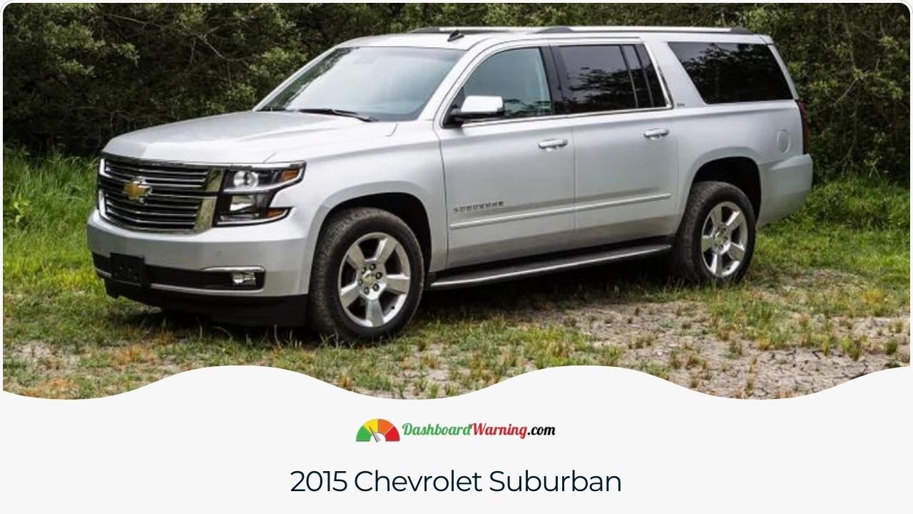 Chevrolet Suburban Years To Avoid and Why Exploration of common complaints and issues in the 2015 Chevrolet Suburban.