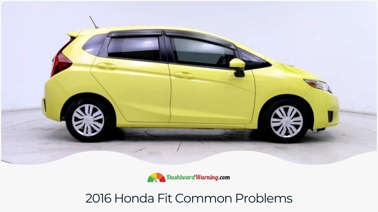 A list of typical problems associated with the 2016 Honda Fit.