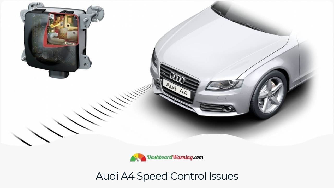 Information on speed control challenges experienced in the Audi A4.