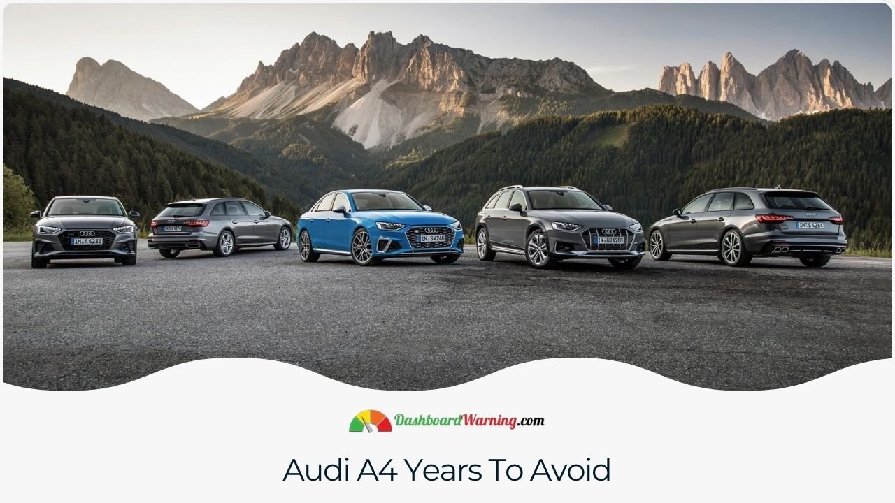 Audi A4 Years To Avoid - 4 Worst Years