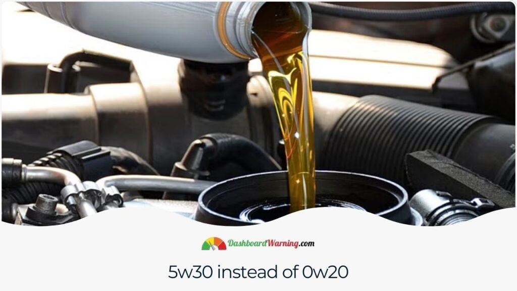 5w30 instead of 0w20