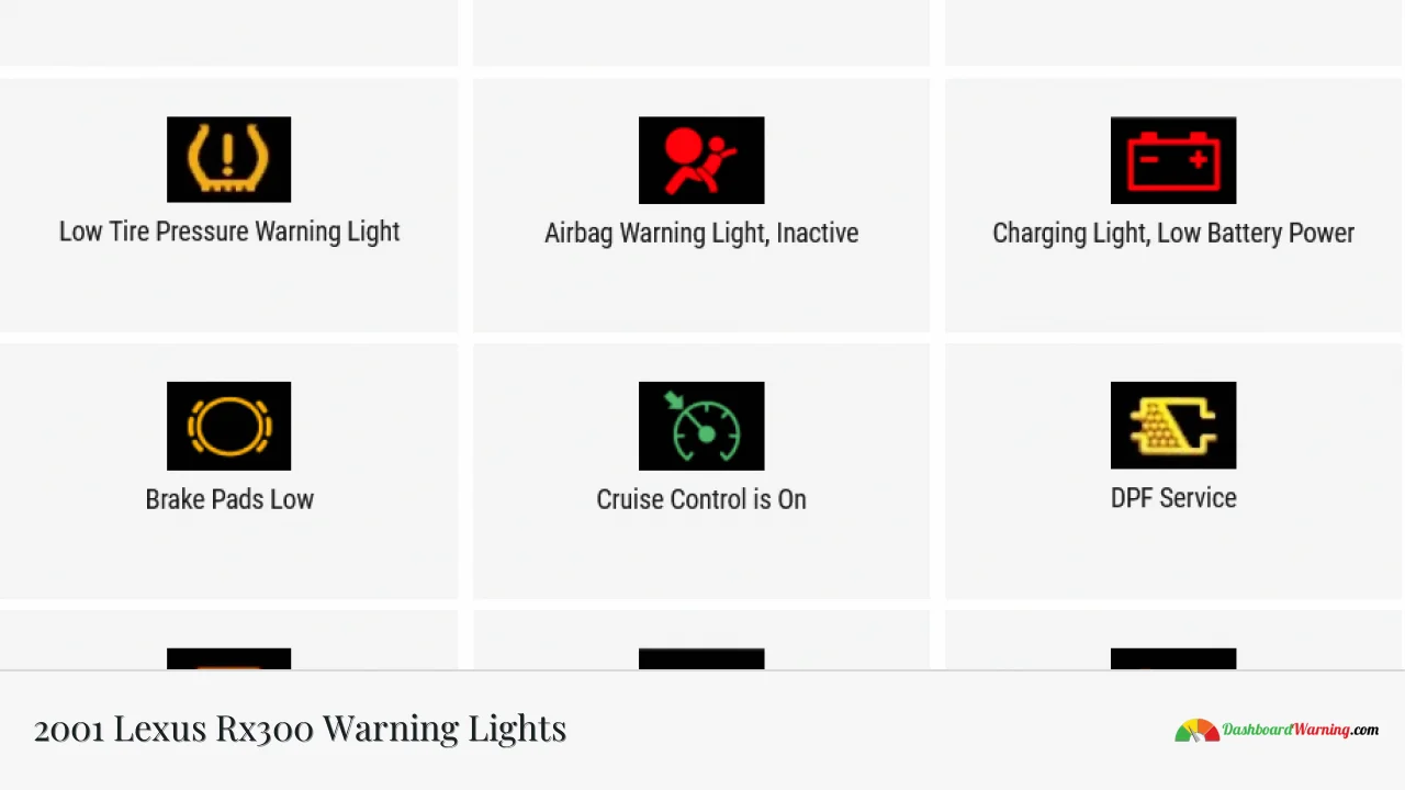 2001 Lexus Rx300 Warning Lights