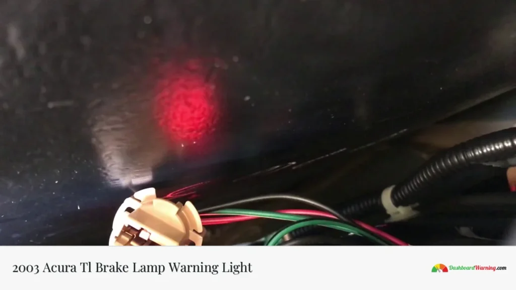 2003 Acura Tl Brake Lamp Warning Light