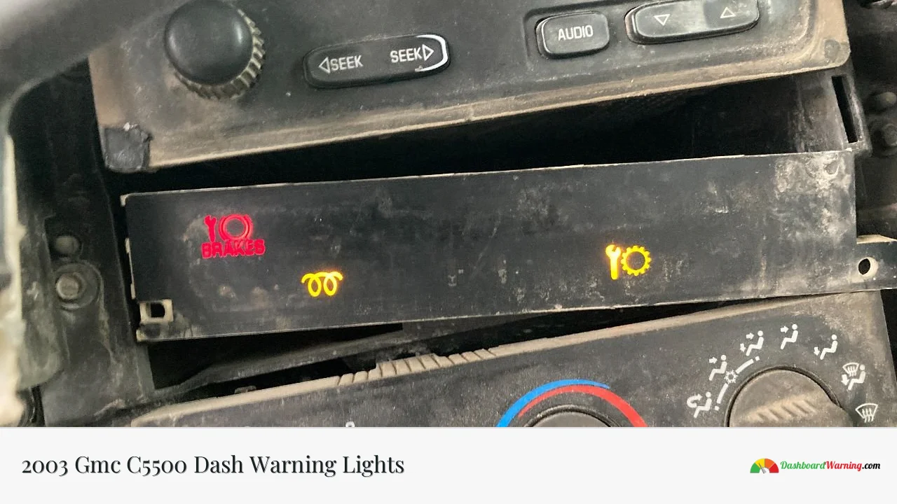 2003 Gmc C5500 Dash Warning Lights