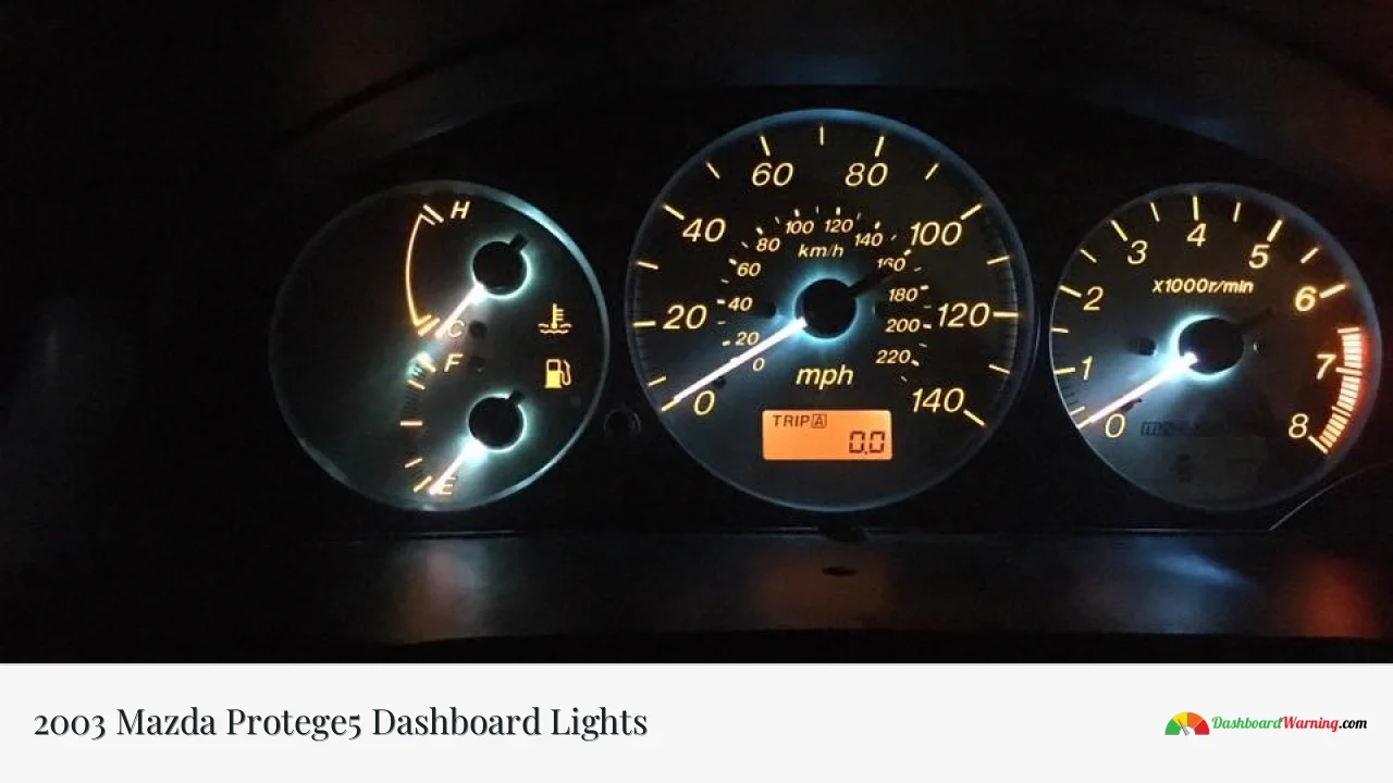 2003 Mazda Protege5 Dashboard Lights