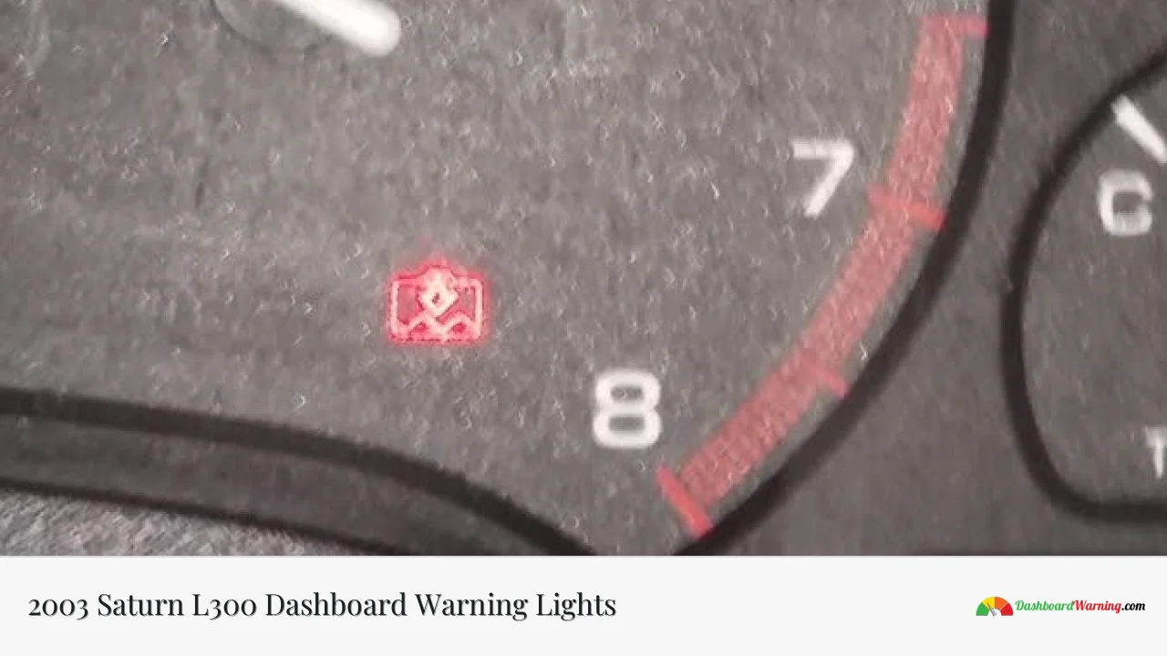 2003 Saturn L300 Dashboard Warning Lights