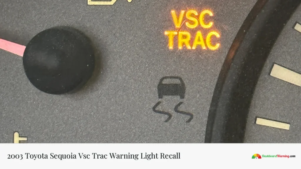 2003 Toyota Sequoia Vsc Trac Warning Light Recall