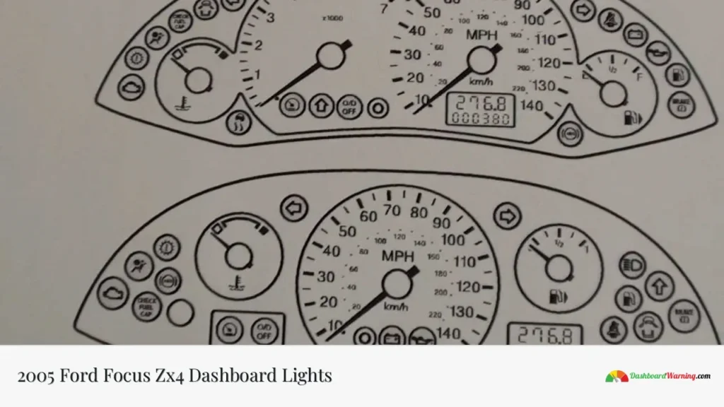 2005 Ford Focus Zx4 Dashboard Lights