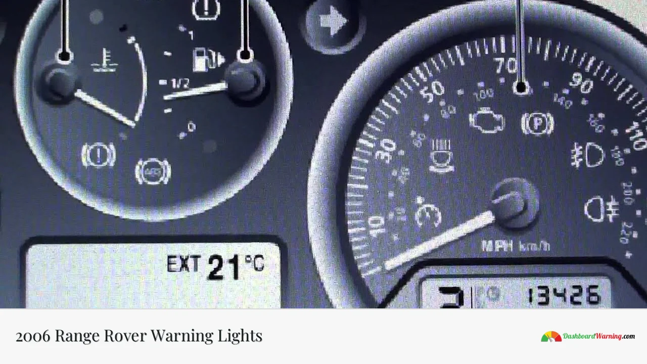 2006 Range Rover Warning Lights