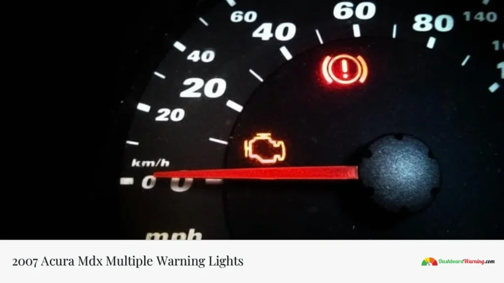 2007 Acura Mdx Multiple Warning Lights 2007 Acura Mdx Multiple Warning Lights