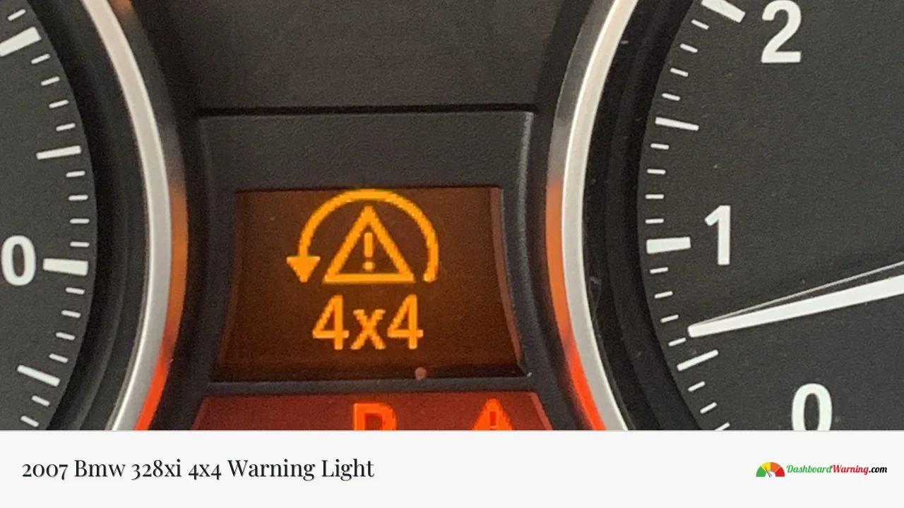 2007 Bmw 328xi 4x4 Warning Light