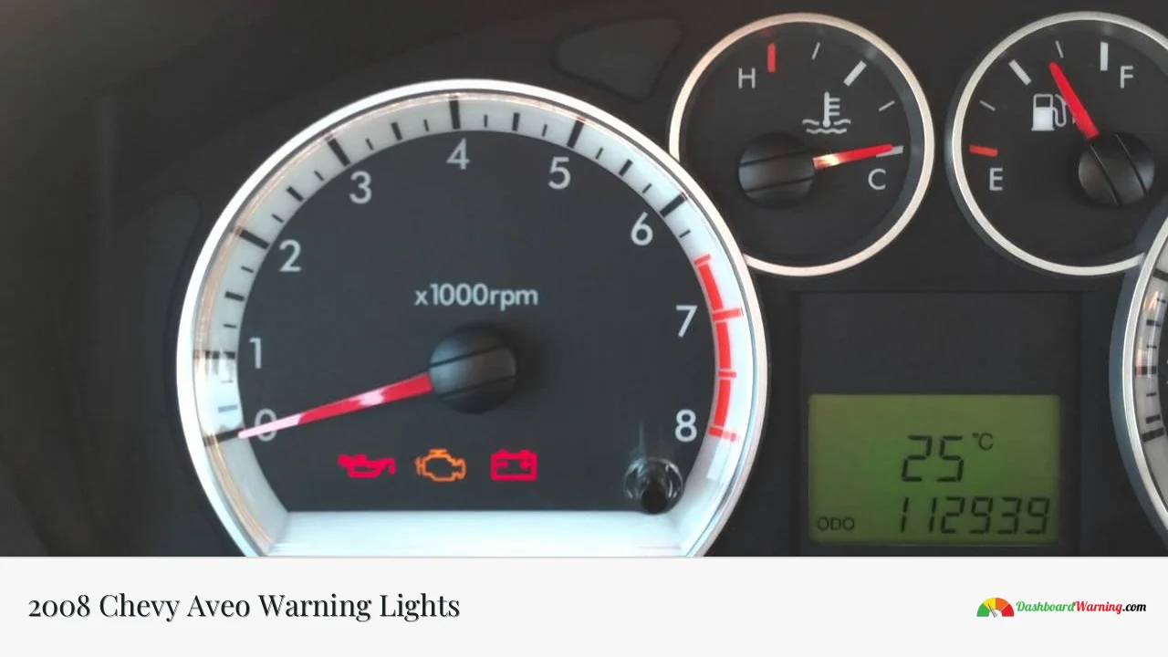 2008 Chevy Aveo Warning Lights