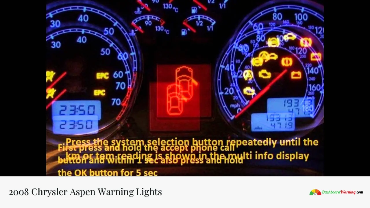 2008 Chrysler Aspen Warning Lights